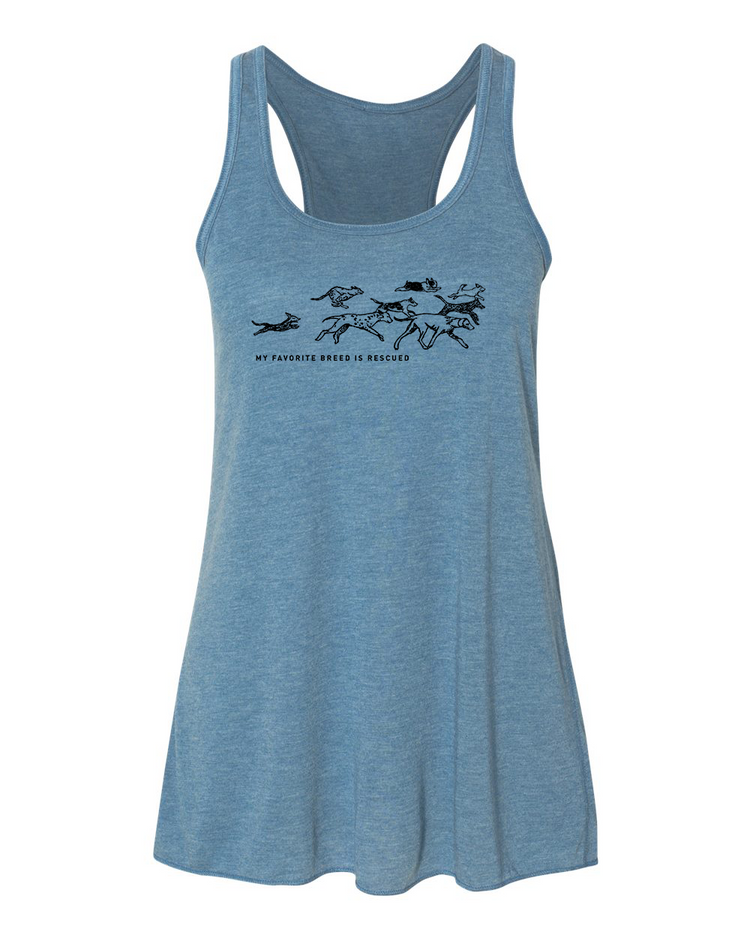 Women's Flowy Tank – Rescued Racerback Top | Soft Eco Friendly Apparel