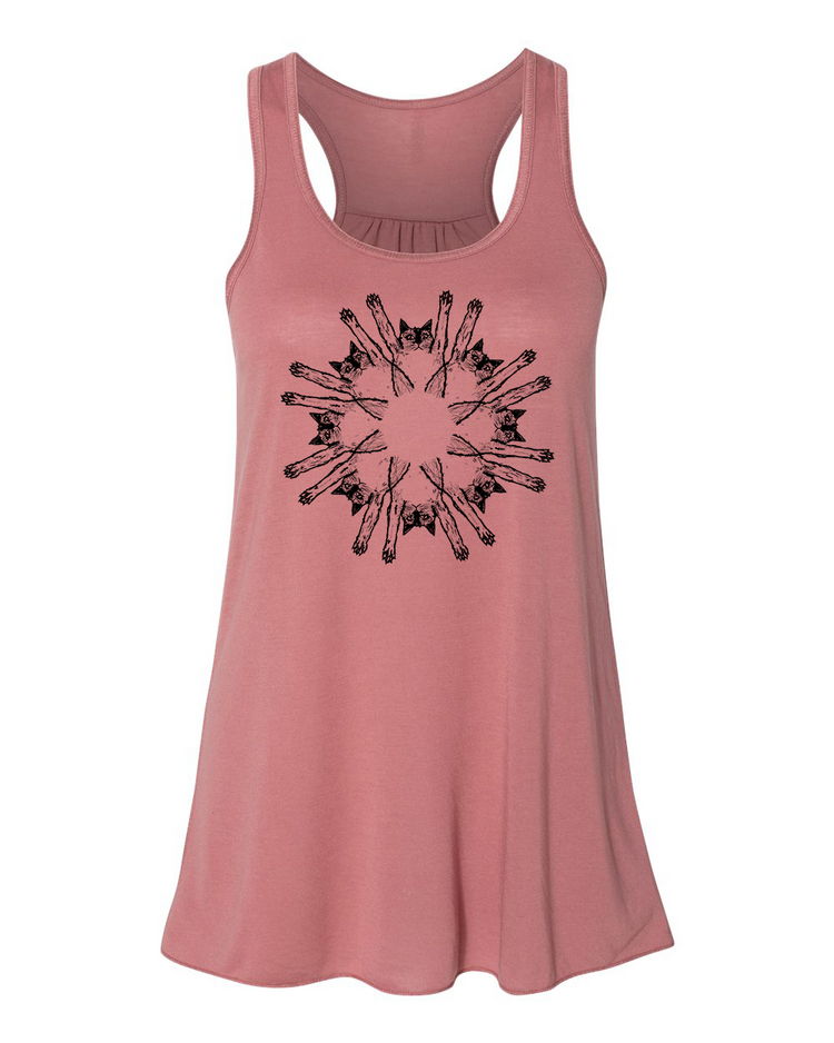 Women's Flowy Tank - Suncat Racerback Top With Soft Breathable Fabric | Megan Lee Designs