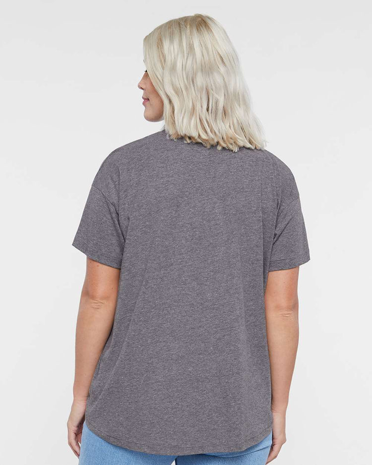 Oversize Women's Tee - Relaxed Cotton Shirt | Hi-Lo Hem, Soft Breathable Top