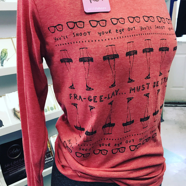 Christmas Story Long Sleeve Unisex Holiday Shirt – Fra-Gee-Lay Classic Tee