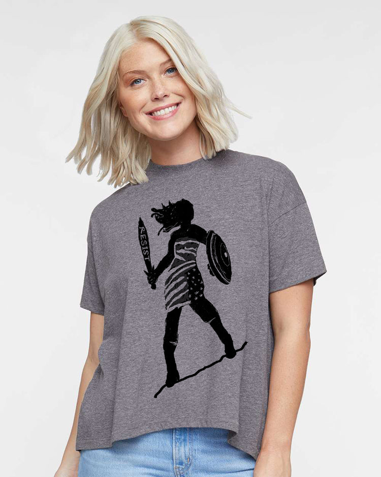 Oversize Women's Tee - Relaxed Cotton Shirt | Hi-Lo Hem, Soft Breathable Top