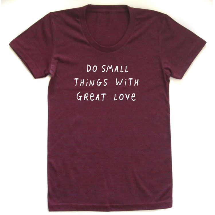 Women's Love Tee – Tri-Blend Shirt With Scooped Neckline & Motivational Quote