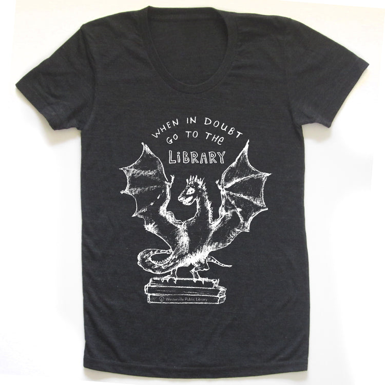 Women Tri-Blend T Dragon Graphic Tee – Soft Breathable Fabric, Scooped Neckline