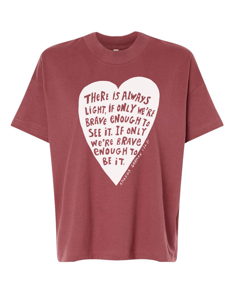 Light Amanda Gorman, Hi-Lo Women's Tee, Loose, Flowy