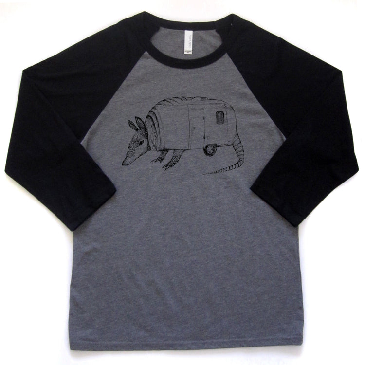 Airmadillo : unisex baseball tee - Megan Lee Designs