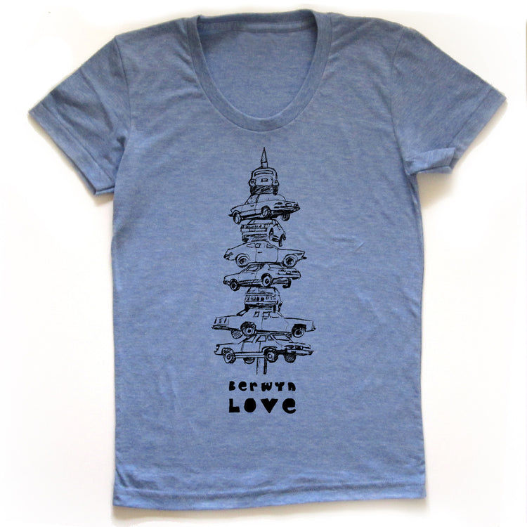 Berwyn Love : women tri-blend tee, Women's Apparel - Megan Lee Designs