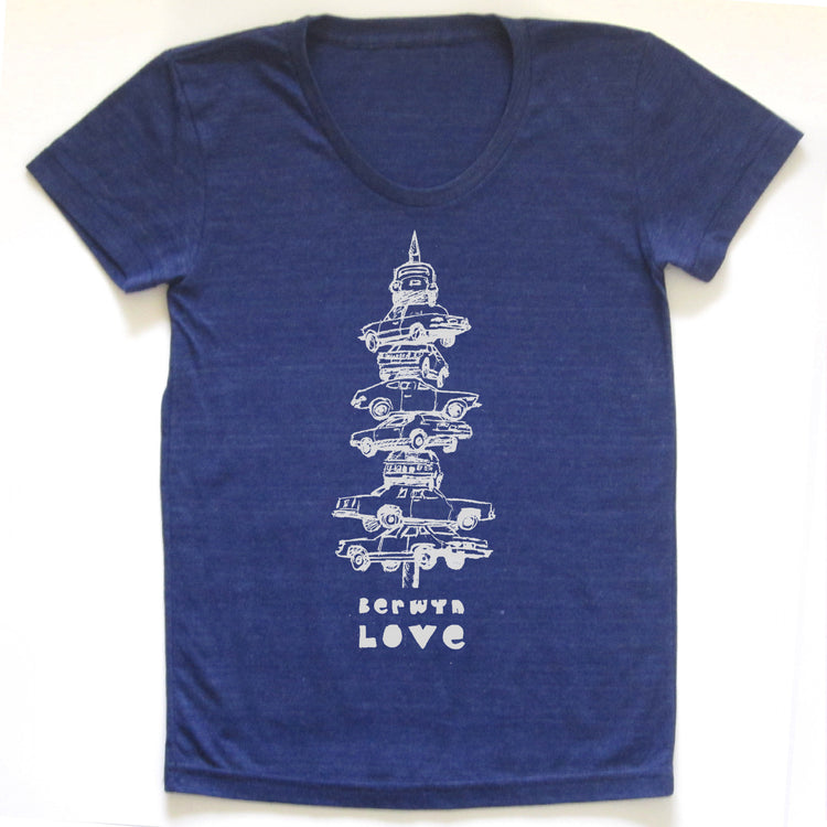 Berwyn Love : women tri-blend tee, Women's Apparel - Megan Lee Designs