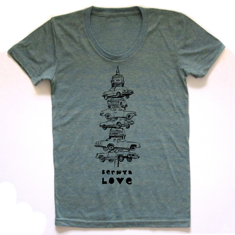 Berwyn Love : women tri-blend tee, Women's Apparel - Megan Lee Designs