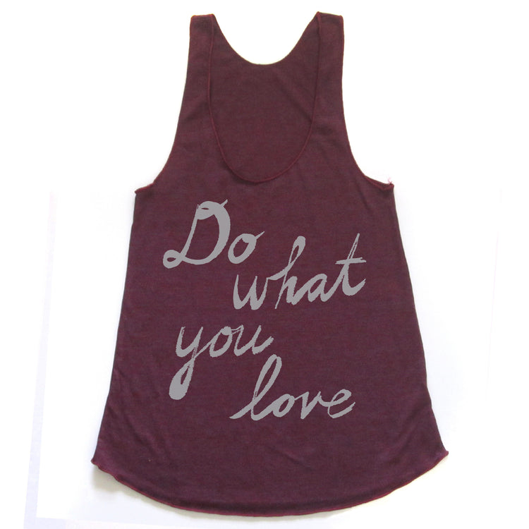 Do what you love : women racerback tri-blend tank, Women's Apparel - Megan Lee Designs