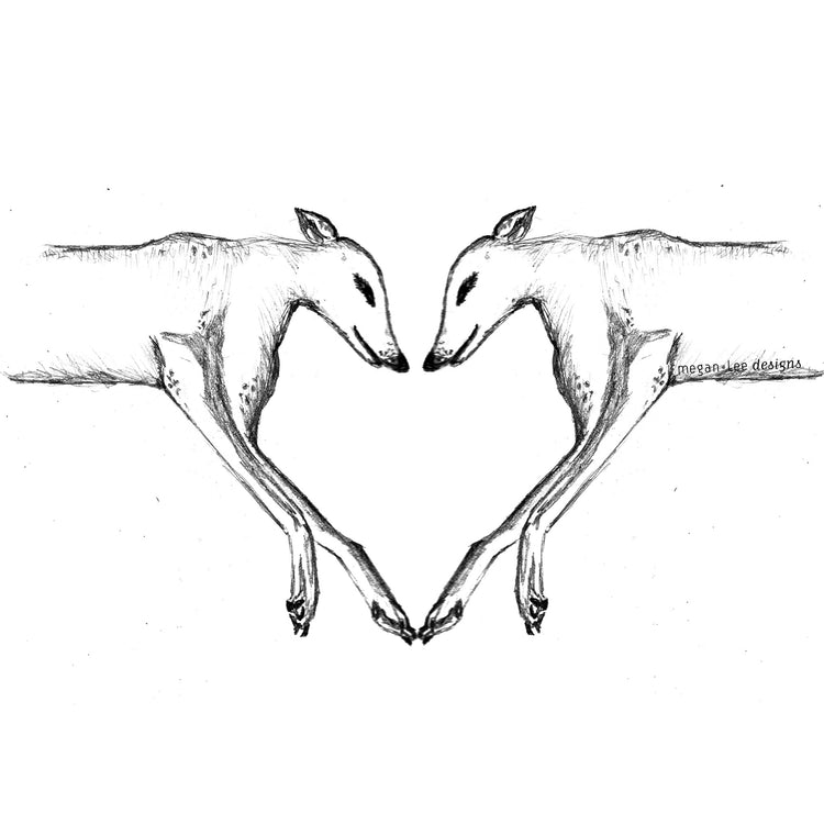 Greyhounds : women tri-blend tee, Women's Apparel - Megan Lee Designs