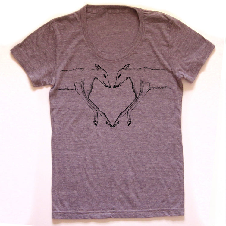 Greyhounds : women tri-blend tee, Women's Apparel - Megan Lee Designs