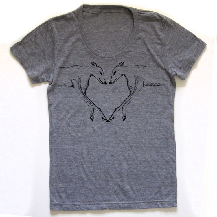 Greyhounds : women tri-blend tee, Women's Apparel - Megan Lee Designs