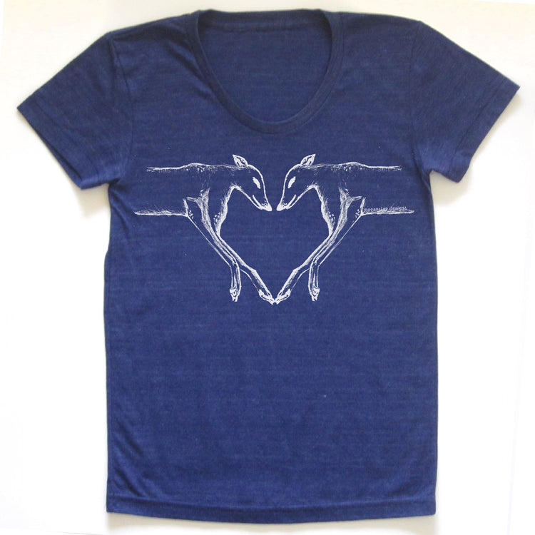 Greyhounds : women tri-blend tee, Women's Apparel - Megan Lee Designs