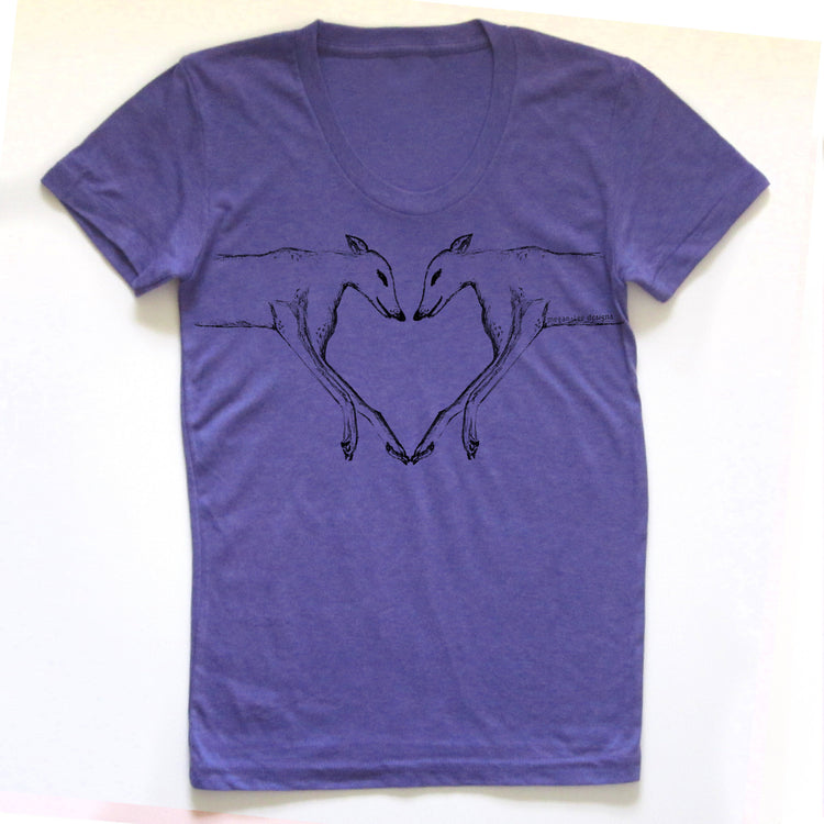 Greyhounds : women tri-blend tee, Women's Apparel - Megan Lee Designs