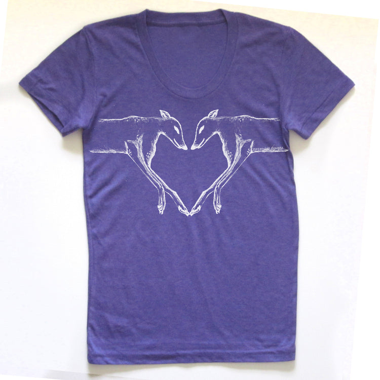 Greyhounds : women tri-blend tee, Women's Apparel - Megan Lee Designs