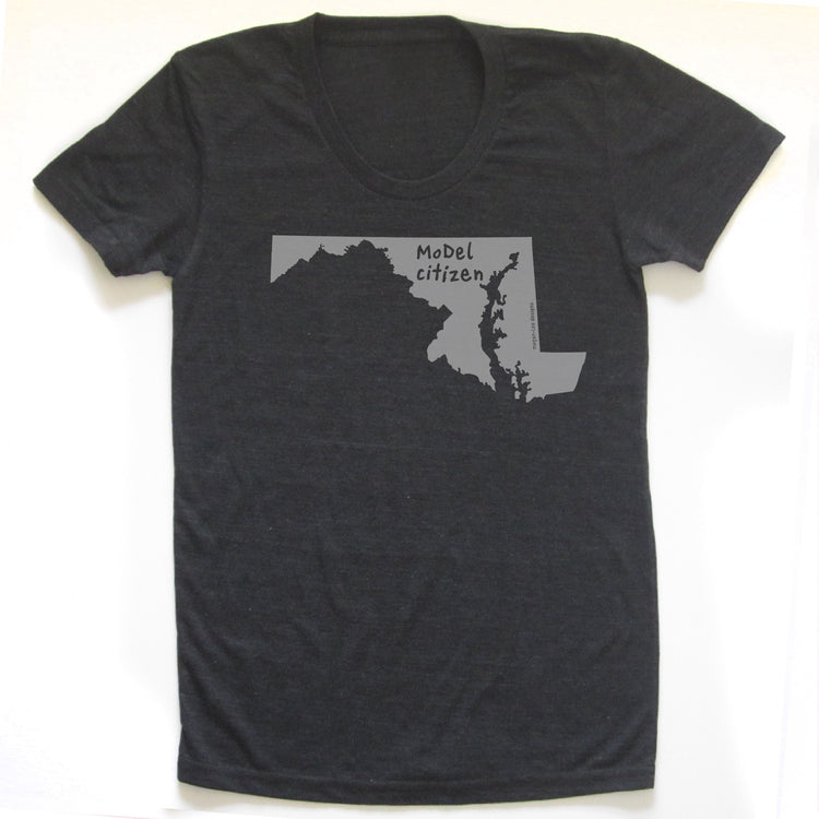 Maryland : MoDel citizen women tri-blend tee, Women's Apparel - Megan Lee Designs