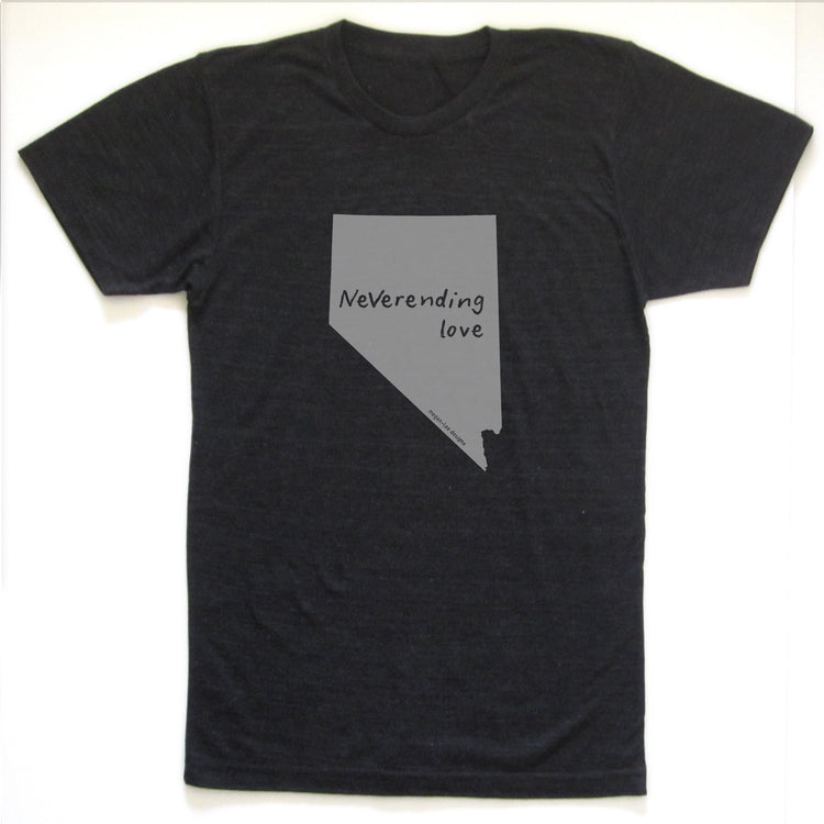 Nevada : NeVerending love unisex tri-blend tee, Unisex Apparel - Megan Lee Designs