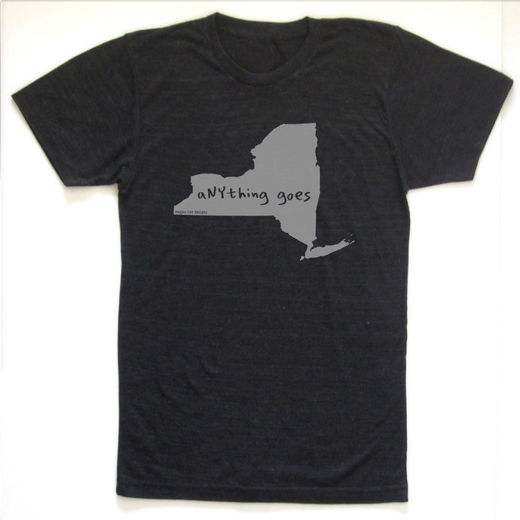 New York : aNYthing goes unisex tri-blend tee, Unisex Apparel - Megan Lee Designs