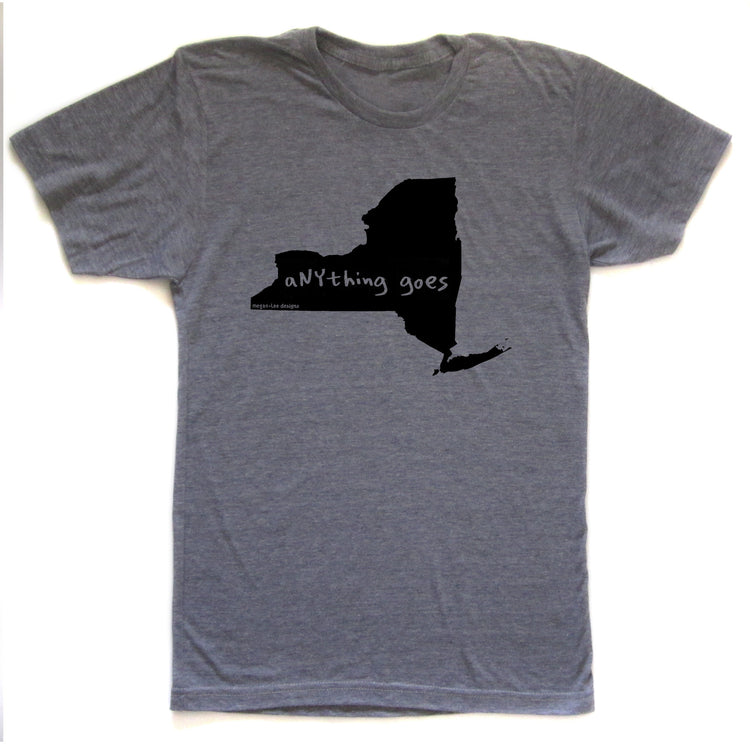 New York : aNYthing goes unisex tri-blend tee, Unisex Apparel - Megan Lee Designs