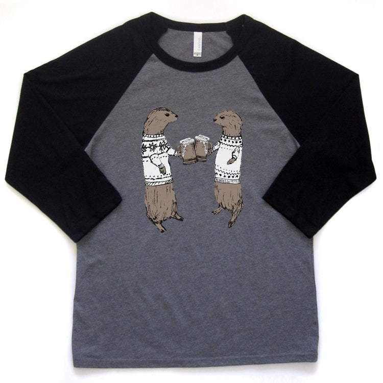 Otters : unisex baseball tee, Unisex Apparel - Megan Lee Designs