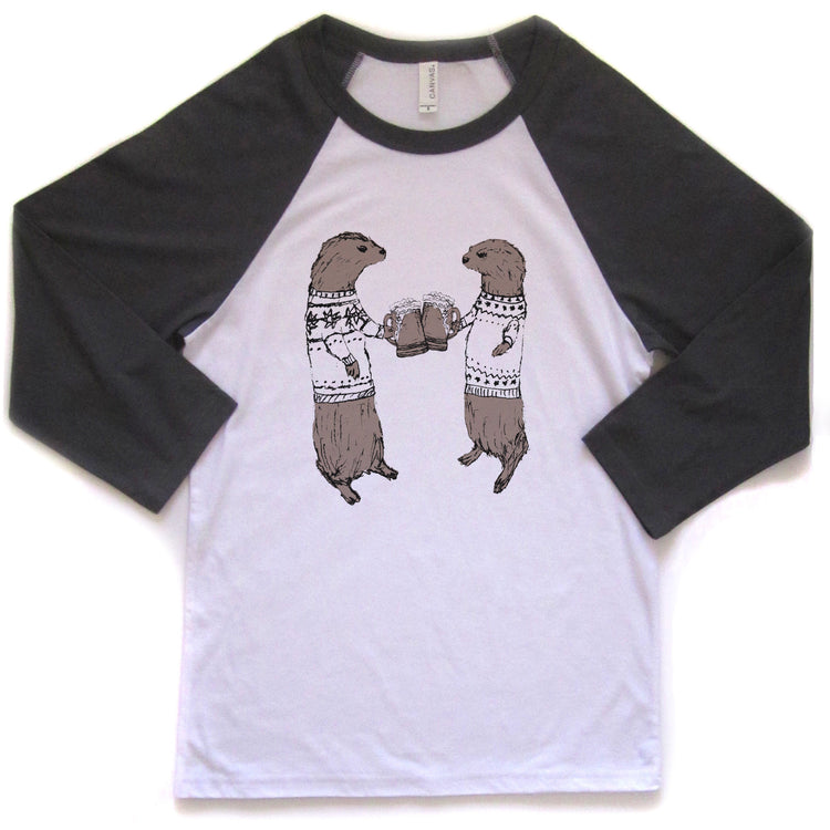Otters : unisex baseball tee, Unisex Apparel - Megan Lee Designs