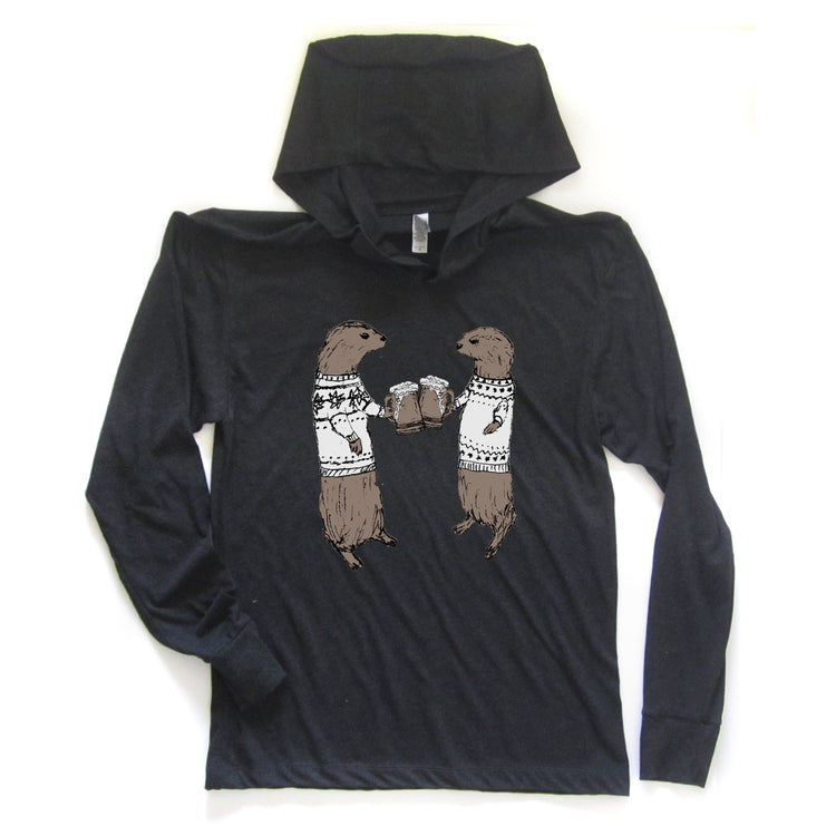 Otters : unisex hoodie, Unisex Apparel - Megan Lee Designs