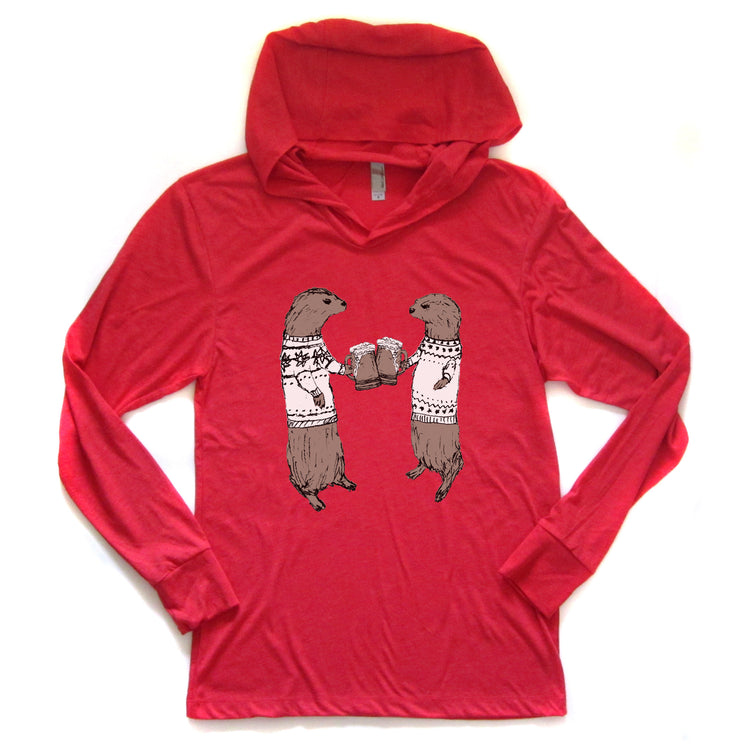 Otters : unisex hoodie, Unisex Apparel - Megan Lee Designs