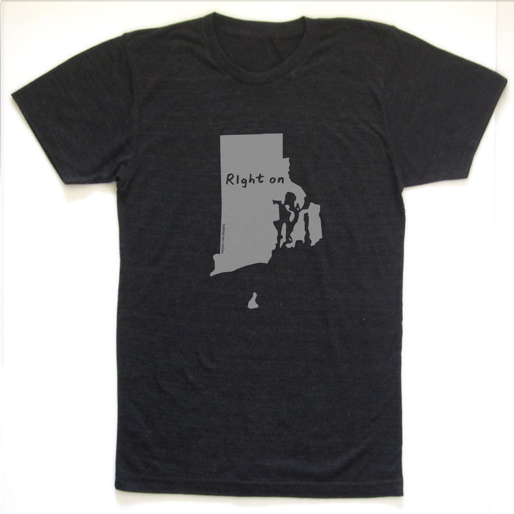 Rhode Island : RIght on unisex tri-blend tee, Unisex Apparel - Megan Lee Designs