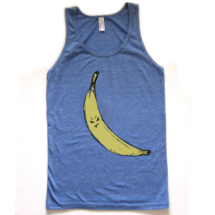 Snaggletooth Banana : unisex tri-blend tank, Unisex Apparel - Megan Lee Designs