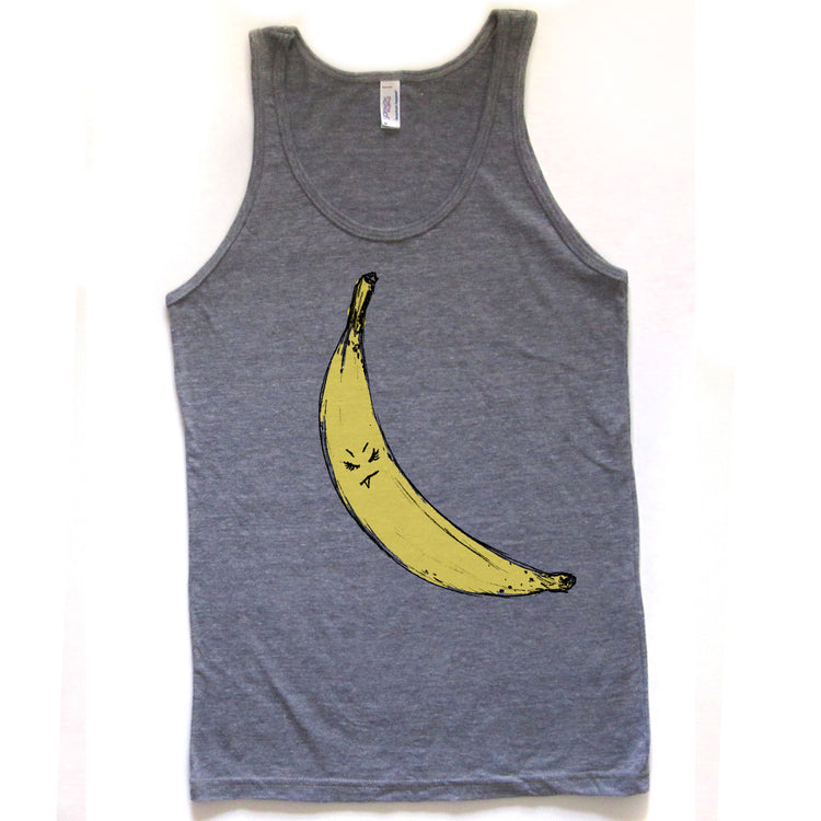 Snaggletooth Banana : unisex tri-blend tank, Unisex Apparel - Megan Lee Designs