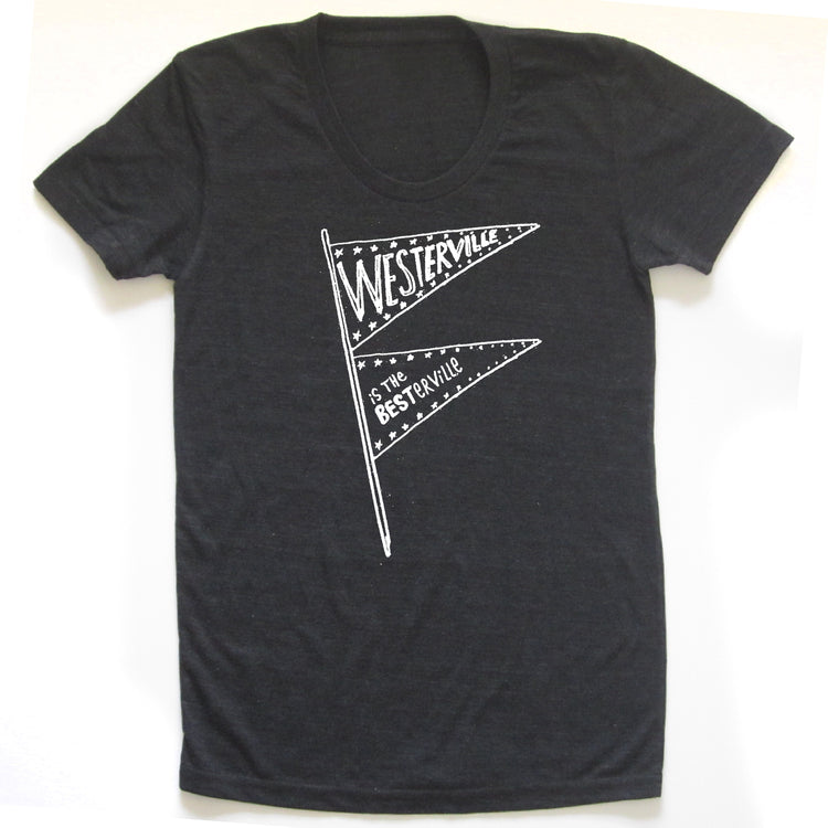 Westerville Women's T-Shirt – Fitted Tri-Blend V-Neck Shirt | Local Pride Apparel