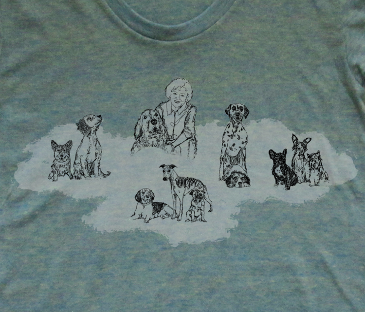 Betty White Women's Tee - Super Soft Tri-Blend Graphic T-Shirt | Megan Lee Designs