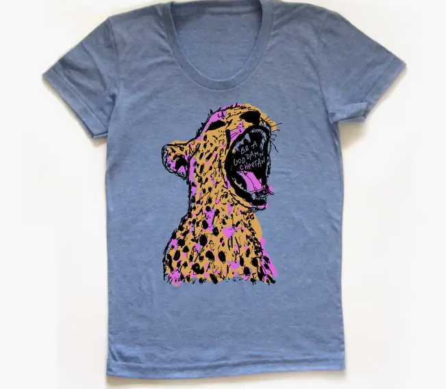 Women's Graphic Tee – GD Cheetah Glennon Doyle Shirt | Soft Tri-Blend V-Neck