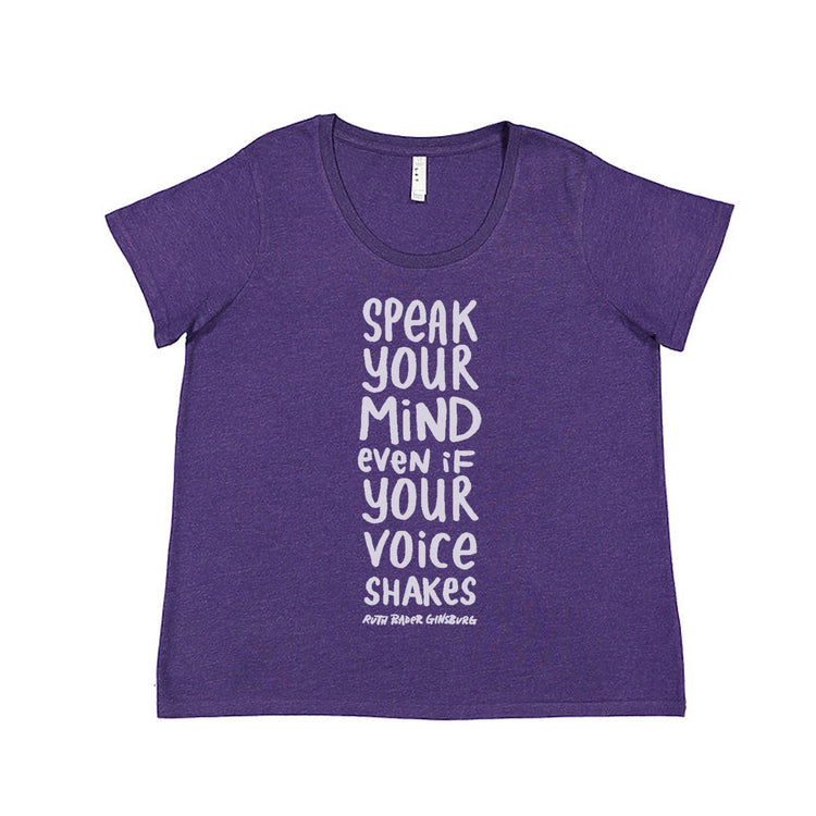 Plus Size Tee - RBG Quote Shirt | Soft Cotton Blend Graphic Tee by Megan Lee Designs