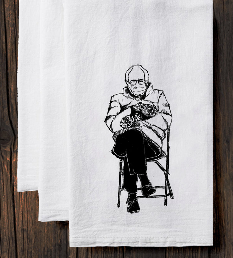 Cotton Tea Towel – Hand Printed Kitchen Towel with Hanging Loop | Super Soft Design