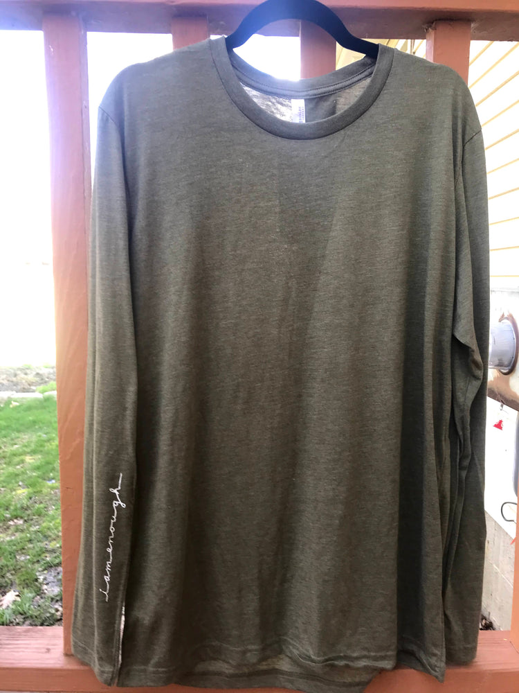 Long Sleeve Tee Bella Canvas – Soft Cotton Shirt | I Am Enough Motivational Design