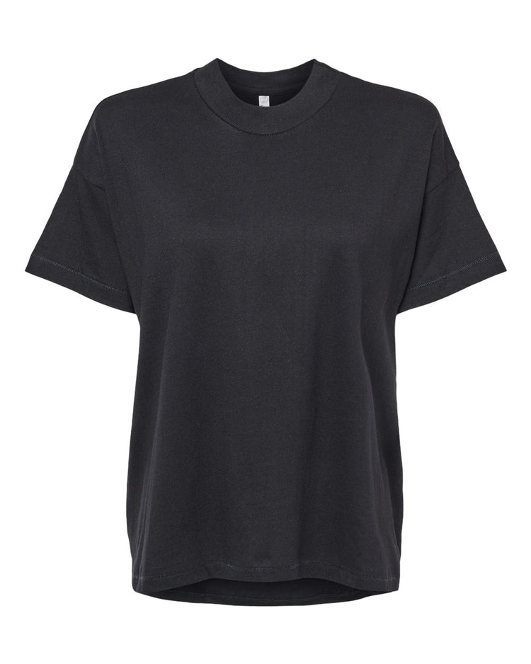 Oversize Women's Tee - Relaxed Cotton Shirt | Hi-Lo Hem, Soft Breathable Top