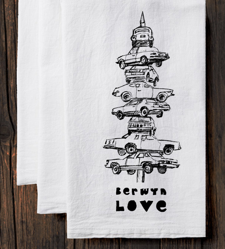 Cotton Tea Towel – Berwyn Love | Soft Flat Weave Kitchen Linen With Hanging Loop