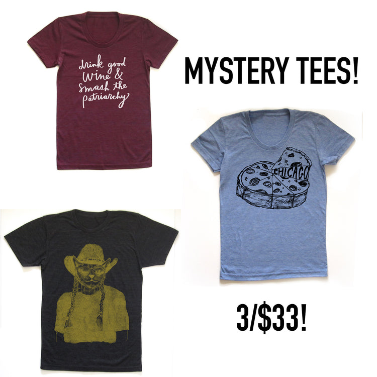 Mystery Tees 3 Pack Bundle – Soft Fabric Unisex T-Shirts | Megan Lee Designs