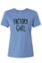 A light blue t-shirt with the text "FACTORY GIRL" printed on it.