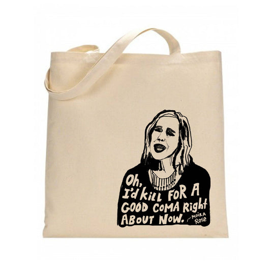 Moira Rose Flat Cotton 12 ounce Tote Bag