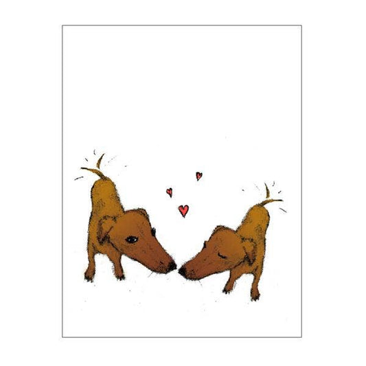 Dachshunds In Love Notecard