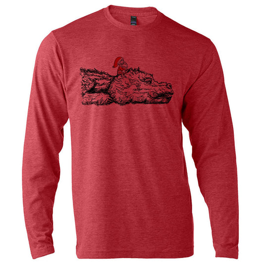 Unisex Long Sleeve Hand Printed Shirt – Soft Cotton Tee by Megan Lee Designs