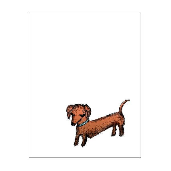 Dachshund Notecard