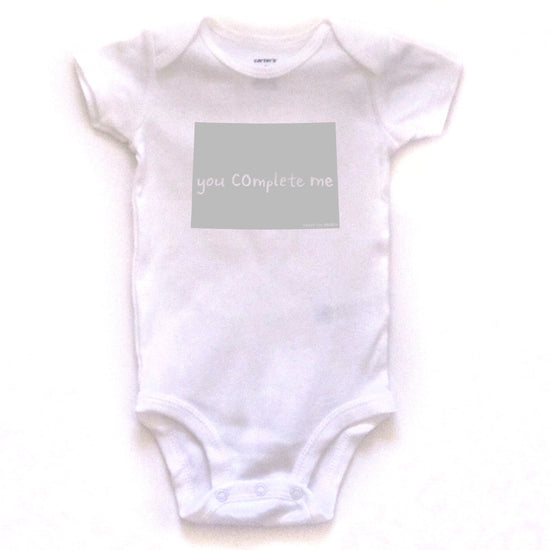 Colorado : you COmplete me bodysuit (white), Baby Apparel - Megan Lee Designs
