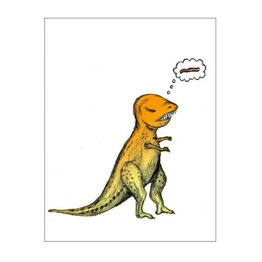 T-rex/Bacon Notecard