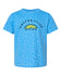 A blue t-shirt with a polka dot pattern and the text "WESTERVILLE OHIO" printed on it.