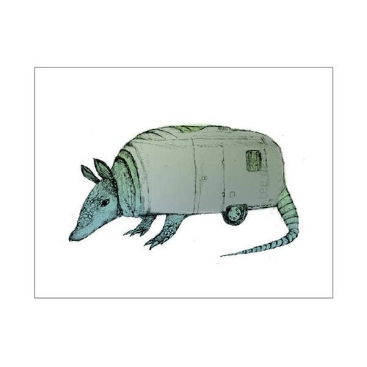 Armadillo Airstream (Airmadillo) Notecard