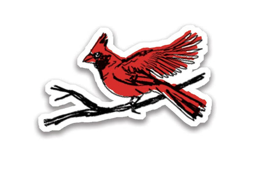 Sticker - Cardinal Bird - Waterproof Vinyl 3in