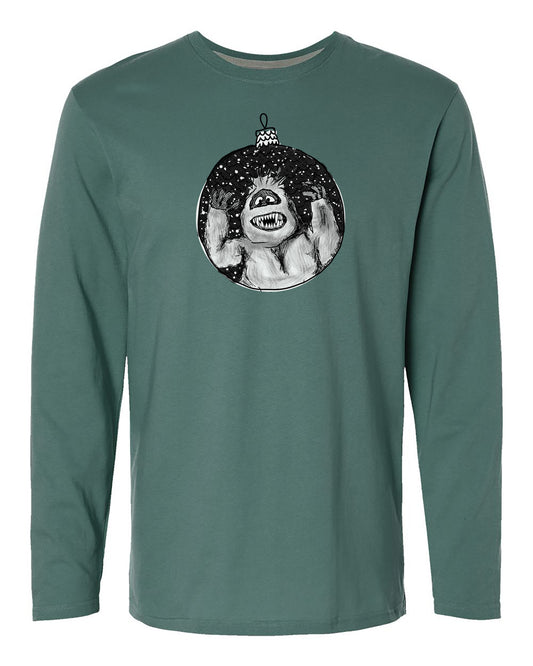 a green shirt with an image of a gorilla on it